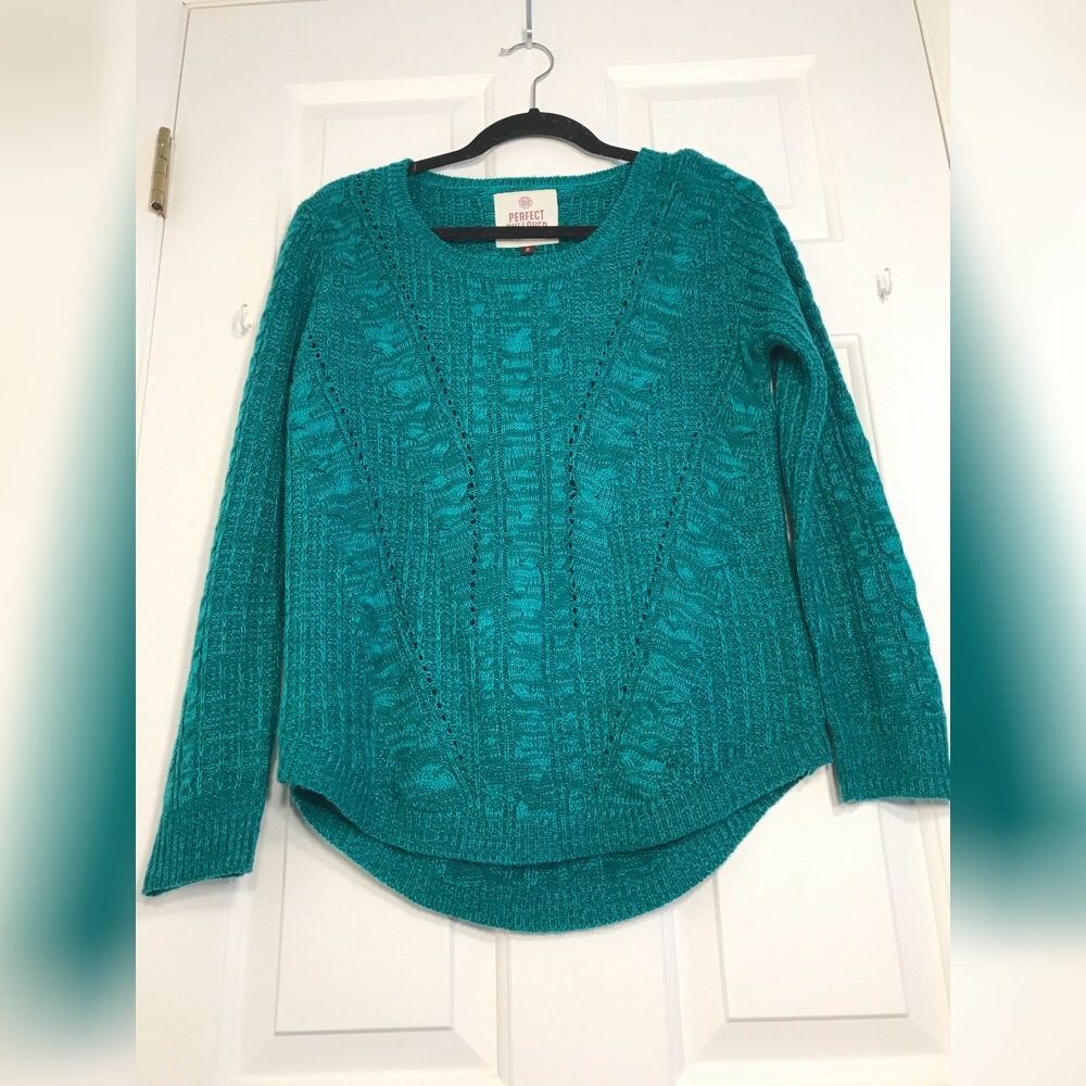 Teal pullover sweater